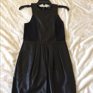 Armani Exchange Black leather dress